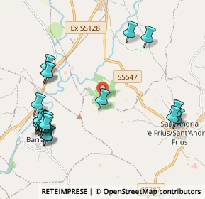 Mappa Località Santu Danieli, 09040 Barrali CA, Italia (2.84)