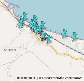 Mappa Via pietro nenni, 87062 Cariati CS, Italia (0.7345)