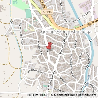 Mappa Via della Croce, 72, 09035 Gonnosfanadiga, Medio Campidano (Sardegna)