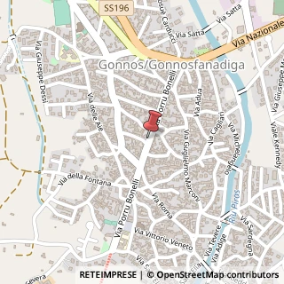 Mappa Via Porru Bonelli, 90, 09035 Gonnosfanadiga, Medio Campidano (Sardegna)