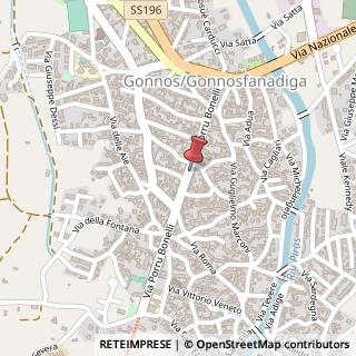 Mappa Via Porru Bonelli, 69, 09035 Gonnosfanadiga, Medio Campidano (Sardegna)
