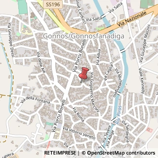 Mappa Via Oristano, 4, 09035 Gonnosfanadiga, Medio Campidano (Sardegna)