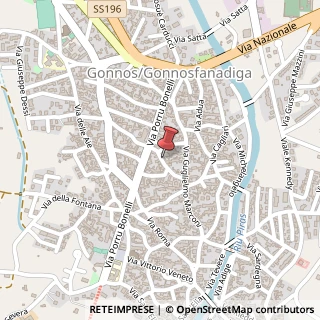 Mappa Via Regina Elena, 11, 09035 Gonnosfanadiga, Medio Campidano (Sardegna)