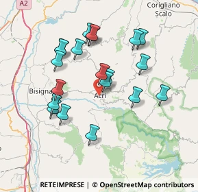 Mappa Via Don Francesco Maria Greco, 87041 Acri CS, Italia (7.619)