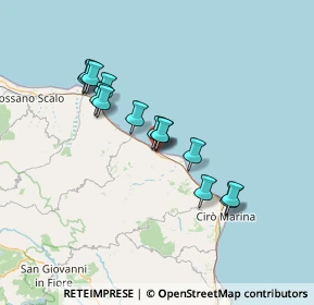 Mappa Via B. Caponsacco, 87062 Cariati CS, Italia (12.74714)