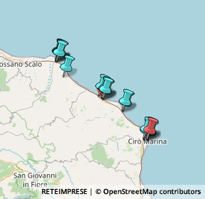 Mappa Via B. Caponsacco, 87062 Cariati CS, Italia (13.56824)