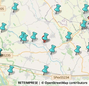 Mappa Via G. Mazzini, 27010 Vistarino PV, Italia (6.1395)