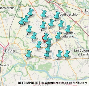 Mappa Via G. Mazzini, 27010 Vistarino PV, Italia (6.3555)