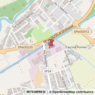 Mappa Via Villanterio, 32, 27010 Gerenzago, Pavia (Lombardia)