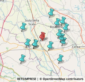 Mappa Via Mezzavilla, 37056 Salizzole VR, Italia (6.87)