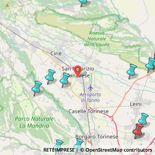 Mappa 10077 San Maurizio Canavese TO, Italia (7.26692)