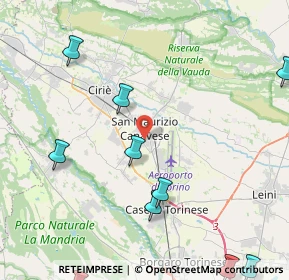 Mappa 10077 San Maurizio Canavese TO, Italia (6.04727)