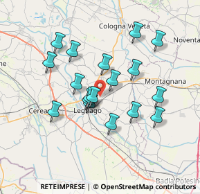 Mappa Via Cà Vecchia, 37045 Legnago VR, Italia (6.24389)