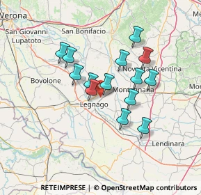 Mappa Via Cà Vecchia, 37045 Legnago VR, Italia (11.19)