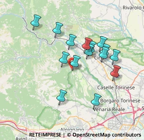 Mappa Via Gioacchino Rossini, 10070 Fiano TO, Italia (6.38467)