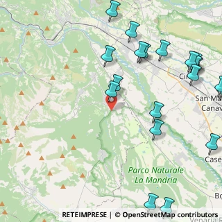 Mappa Via Gioacchino Rossini, 10070 Fiano TO, Italia (5.767)