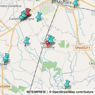 Mappa Via Vittorio Emanuele, 27020 Olevano di Lomellina PV, Italia (3.3405)