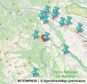 Mappa Piazza XXV Aprile, 10070 Fiano TO, Italia (4.14917)