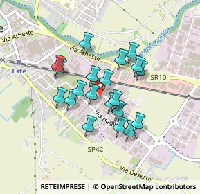 Mappa Via Zuccherificio, 35042 Este PD, Italia (0.338)