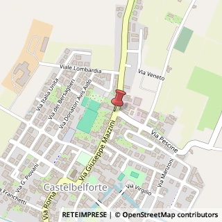 Mappa Via Pescine,  2, 46032 Castelbelforte, Mantova (Lombardia)