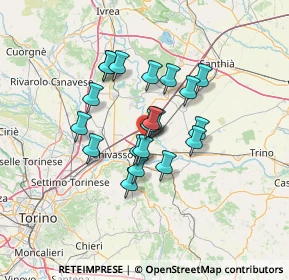 Mappa 10037 Torrazza Piemonte TO, Italia (10.0765)