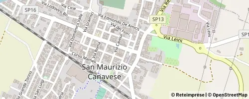 Mappa San Maurizio Canavese