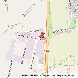 Mappa Via Francesco Parigi, 30, 10034 Chivasso, Torino (Piemonte)