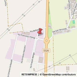 Mappa Via Fratelli Meliga, 18, 10034 Chivasso, Torino (Piemonte)