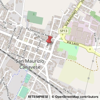 Mappa Via Aldo Moro, 56, 10077 San Maurizio Canavese, Torino (Piemonte)