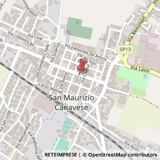 Mappa Via Vittorio Emanuele, 8, 10077 San Maurizio Canavese, Torino (Piemonte)
