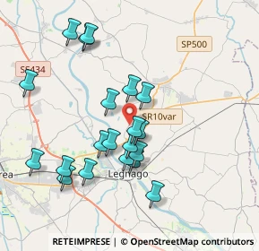 Mappa SP 44b, 37045 Legnago VR, Italia (3.638)