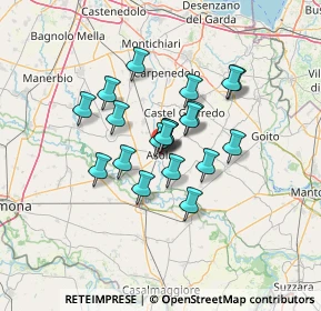 Mappa Via P. Tosio, 46041 Asola MN, Italia (9.616)