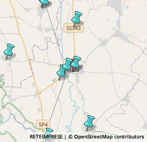 Mappa Via P. Tosio, 46041 Asola MN, Italia (6.045)