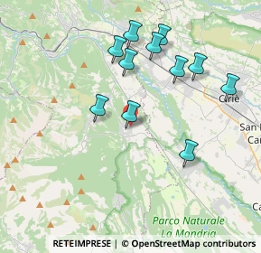 Mappa Via Montebasso, 10070 Fiano TO, Italia (3.70273)
