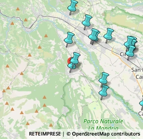 Mappa Via Montebasso, 10070 Fiano TO, Italia (5.04389)