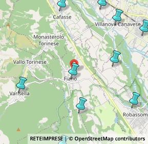 Mappa Via Montebasso, 10070 Fiano TO, Italia (3.23917)