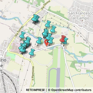 Mappa Via Leinì, 10070 San Francesco Al Campo TO, Italia (0.42857)