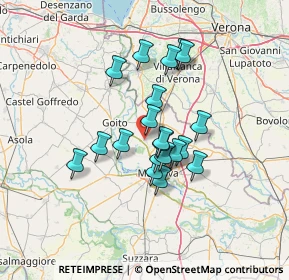 Mappa Via D. Ferrari, 46045 Marmirolo MN, Italia (10.4625)