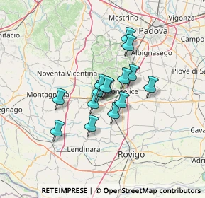 Mappa Via Atheste, 35042 Este PD, Italia (8.77867)