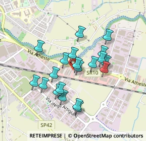 Mappa Via Atheste, 35042 Este PD, Italia (0.381)