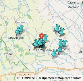 Mappa Località Mulini, 27010 Cura Carpignano PV, Italia (1.319)
