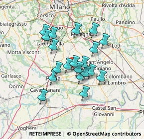 Mappa Località Mulini, 27010 Cura Carpignano PV, Italia (10.8995)