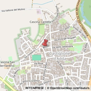 Mappa Via Monsignor Antonio Novasconi, 21, 26823 Castiglione d'Adda, Lodi (Lombardia)