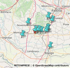 Mappa Via Peagnola, 35042 Este PD, Italia (10.26455)