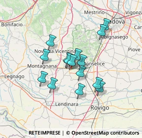 Mappa Via Peagnola, 35042 Este PD, Italia (10.37933)