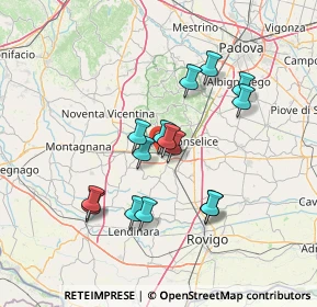 Mappa Via Rovigo, 35042 Este PD, Italia (12.13333)