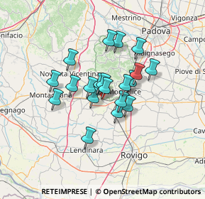 Mappa Via Rovigo, 35042 Este PD, Italia (9.58)