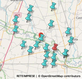 Mappa Via Aldo Moro, 26032 Ostiano CR, Italia (8.75)