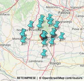 Mappa Via Canevedo, 35042 Este PD, Italia (9.0145)