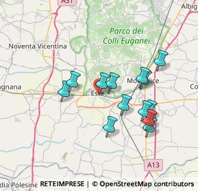 Mappa Via Canevedo, 35042 Este PD, Italia (6.35923)